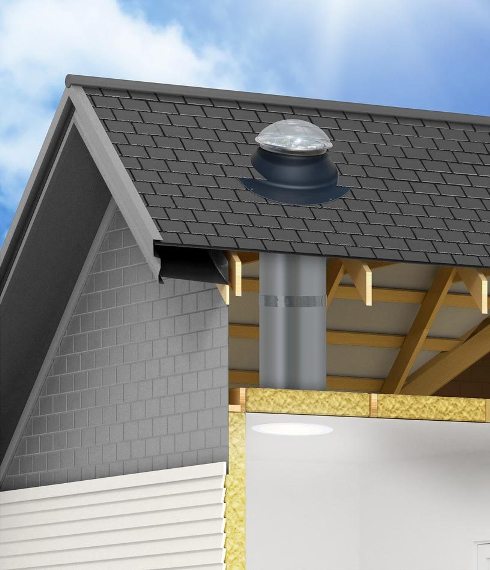LightTube tubular daylighting system model